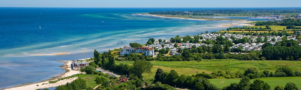 Blick vom Marine-Ehrenmal Laboe in Richtung Ostsee